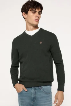 Jersey Microestructura cuello pico