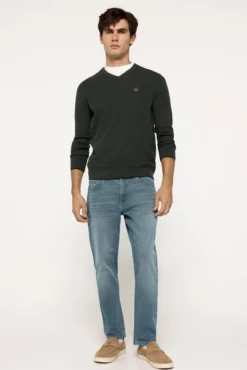 Jersey Microestructura cuello pico