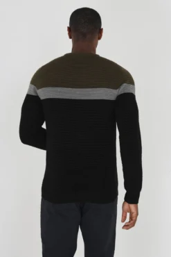 Jersey panelado con canalé