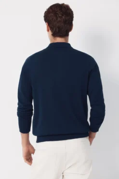 Jersey polo manga larga algodón