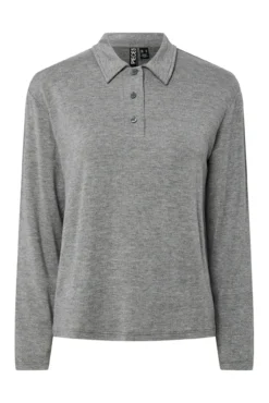Jersey punto estilo polo para mujer