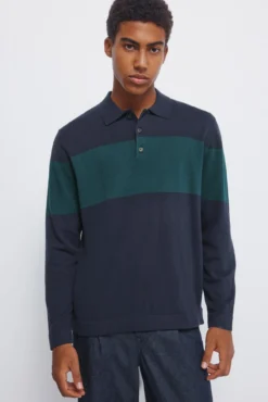 Jersey raya cuello polo