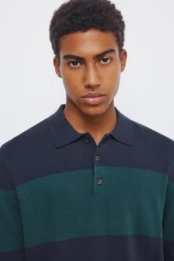 Jersey raya cuello polo
