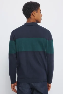 Jersey raya cuello polo