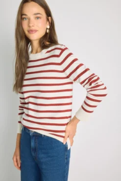 Jersey rayas cuello redondo