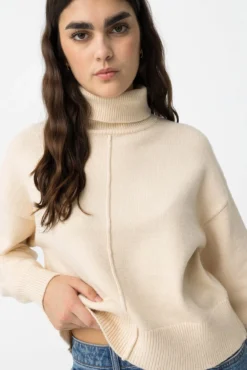 Jersey Relaxed con Costura Frontal