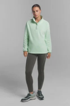 Jersey tejido polar verde