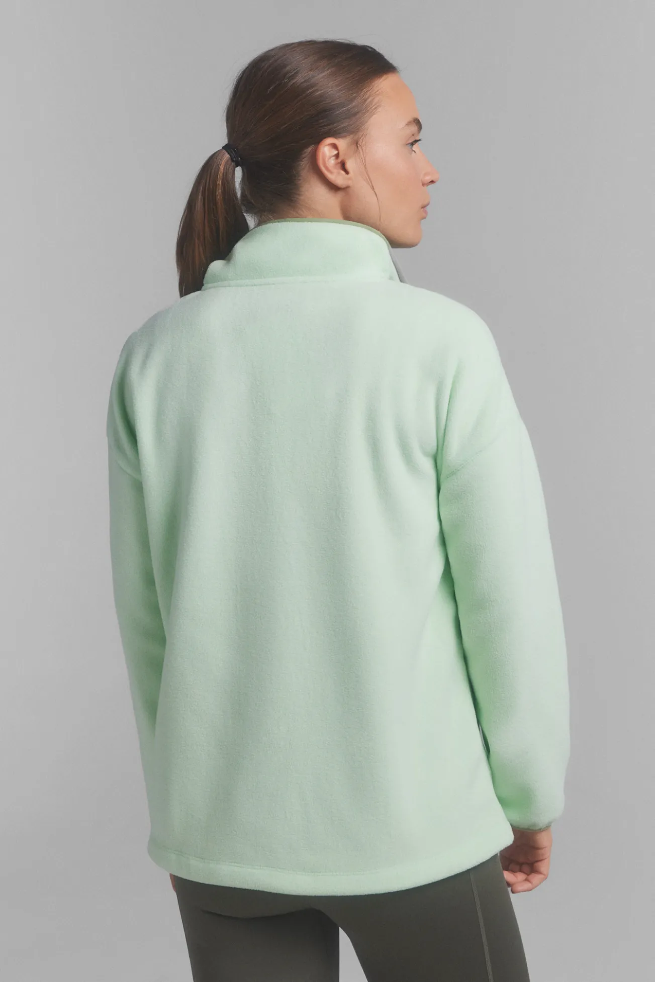 Jersey tejido polar verde