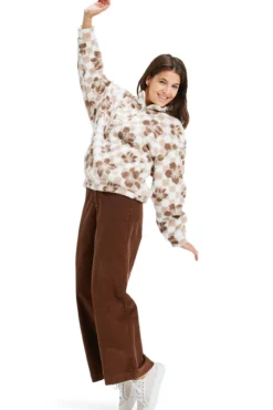 Jive Talking Bonded - Polar con media cremallera para Mujer