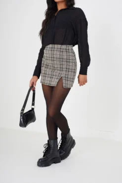 Minifalda con cuadros Gales