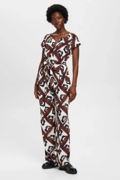 Mono estampado wide leg viscosa regular fit