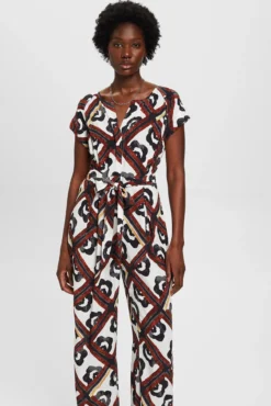 Mono estampado wide leg viscosa regular fit