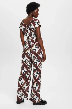 Mono estampado wide leg viscosa regular fit