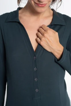 Mono lactancia con cuello camisero