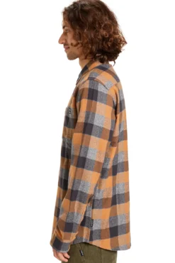 Motherfly Plaid - Camisa de manga larga para hombre