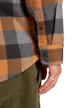 Motherfly Plaid - Camisa de manga larga para hombre