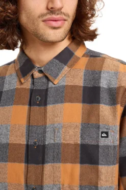 Motherfly Plaid - Camisa de manga larga para hombre