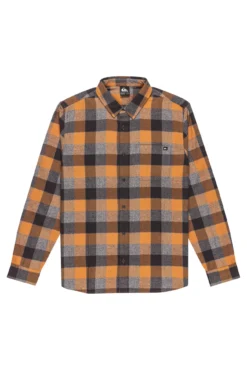 Motherfly Plaid - Camisa de manga larga para hombre