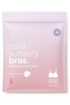 NATURAL Sujetador postoperatorio algodón rosa