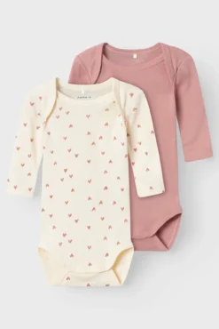 Pack bodys corazones bebé niña