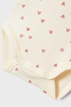 Pack bodys corazones bebé niña