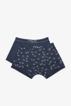Pack boxer liso y estampado