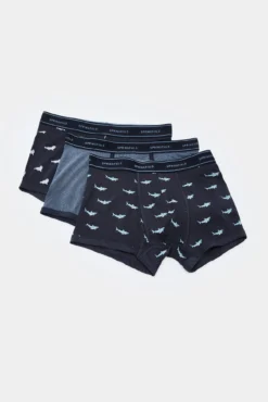 Pack 3 boxers animales marinos