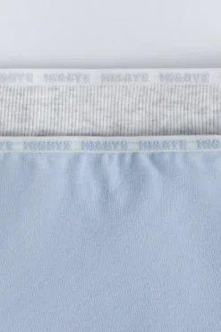 Pack 2 bragas bóxer azul, gris