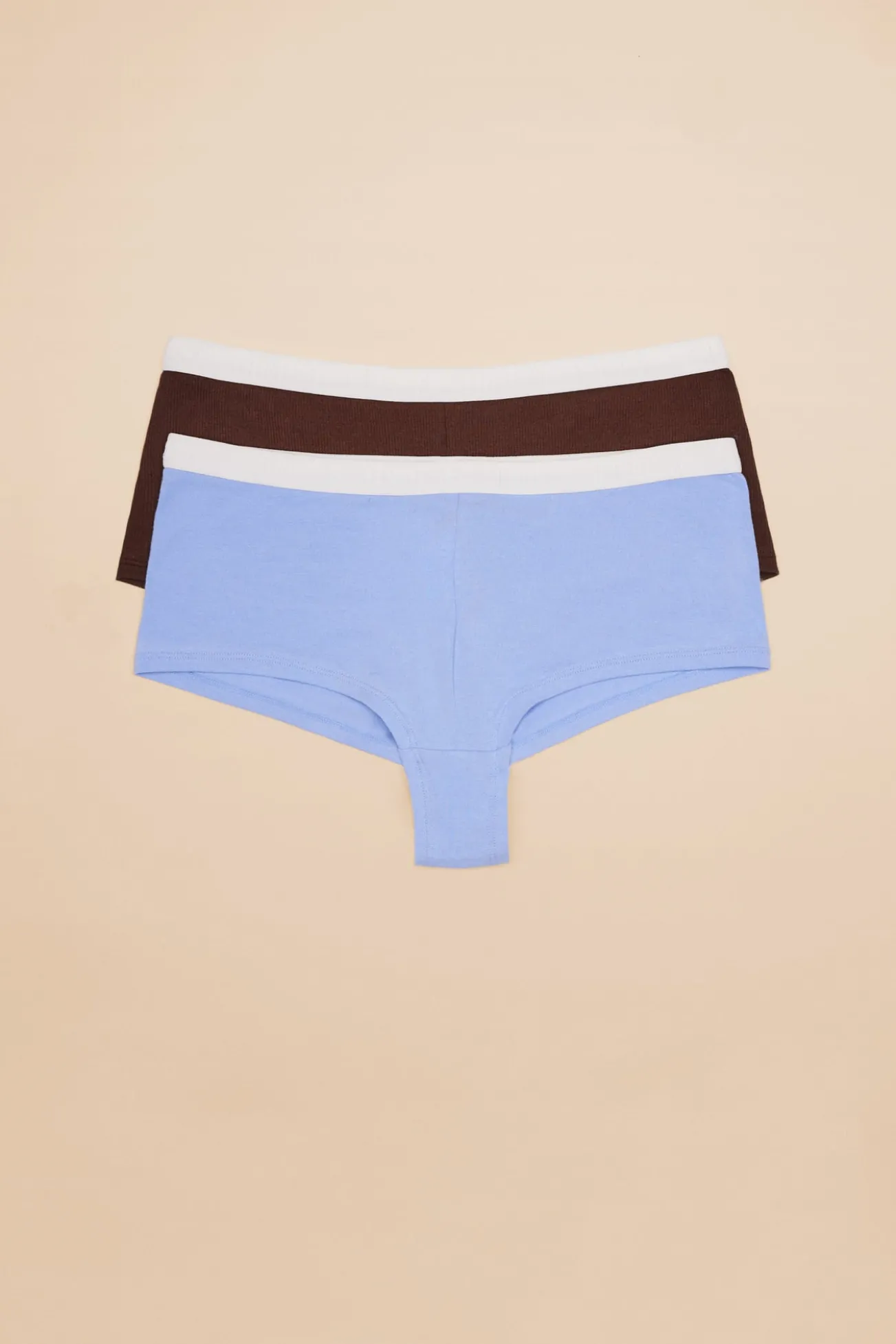 Pack 2 braguitas culotte multicolor: lila y burdeos