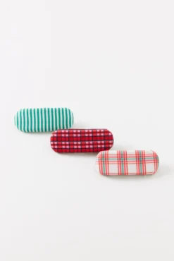 Pack 3 clips estampados