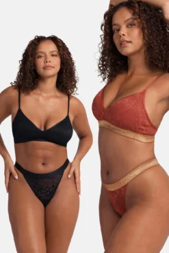 Pack de 2 bralettes de lúrex
