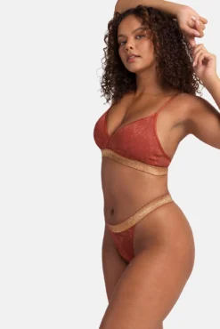 Pack de 2 bralettes de lúrex