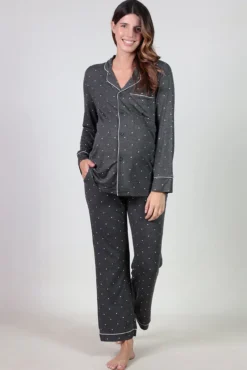 Pack pijama con corazones premamá