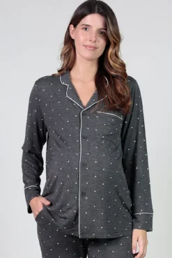 Pack pijama con corazones premamá