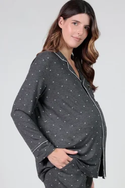 Pack pijama con corazones premamá