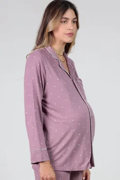 Pack pijama con corazones premamá