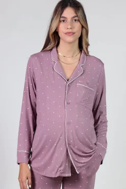 Pack pijama con corazones premamá