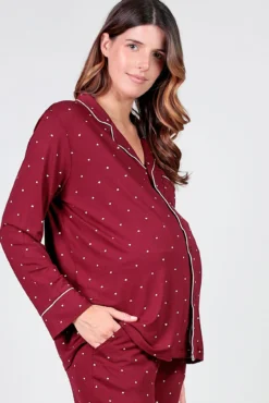 Pack pijama con corazones premamá
