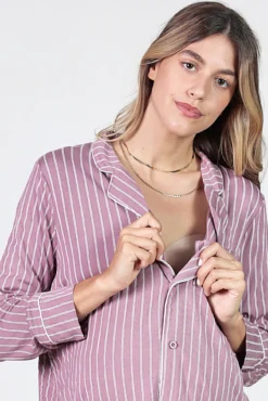 Pack pijama de rayas premamá