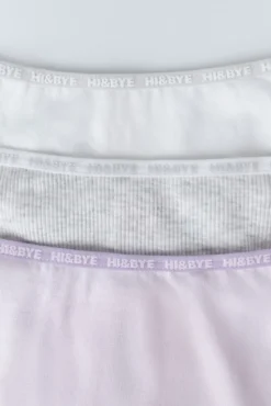 Pack 3 tangas blanco, gris y rosa