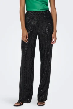 Pantalón ancho lentejuelas