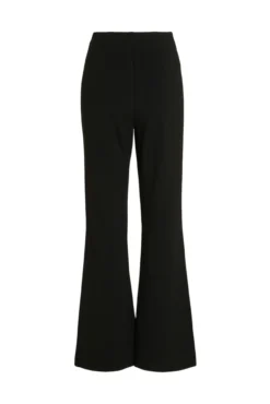 Pantalón campana cintura alta elástica