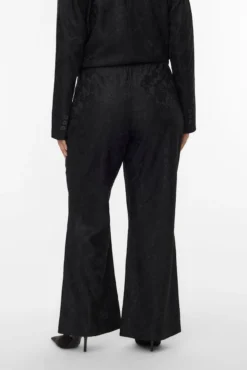 Pantalón campana encaje talla grande