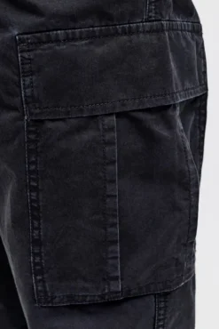 Pantalón cargo algodón tiro medio