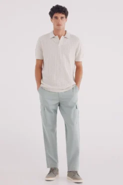 Pantalón cargo cuadrillé