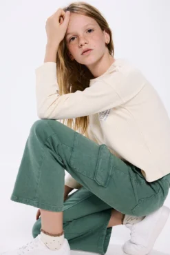 Pantalón cargo flare niña