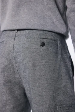 Pantalón cargo melange comfort slim fit