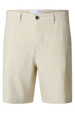 Pantalón chino corto estructura confeccionado con lino