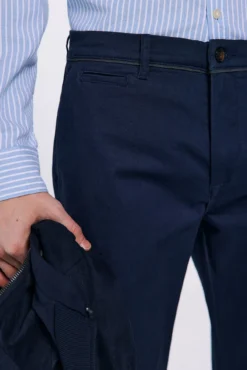 Pantalón chino estampado slim fit