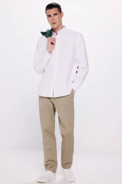Pantalón chino estampado slim fit
